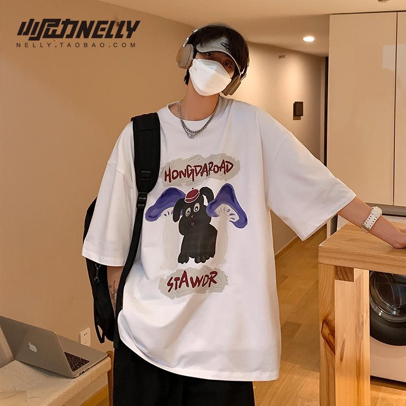 เสื้อยืดคอกลม ผู้ชาย เสื้อยืดผู้ชายเกาหลี เสื้อยืดเกาหลี แบรนด์ NELLY