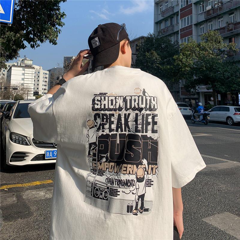 เสื้อยืดผู้ชายอ้วน M-5XL