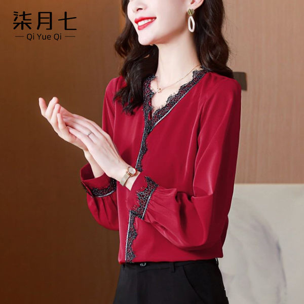 เสื้อเชิ้ตลายดอกผู้หญิง เสื้อเชิ้ตสาววัยผู้ใหญ่ ขายเสื้อผ้าแฟชั่นสุภาพสตรีวัยผู้ใหญ่