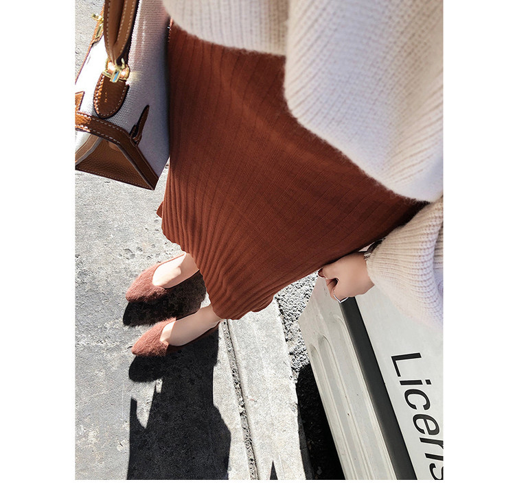 Set เสื้อไหมพรม กระโปรง งานดีเกาหลีมากกกกกก ห้ามพลาดเลยน้า (ได้ 2 ชิ้น) ครีม-น้ำตาล