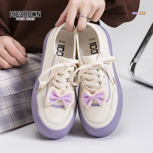 รองเท้าผ้าใบ ผู้หญิง รองเท้าผ้าใบวัยรุ่น แบรนด์ RENBEN