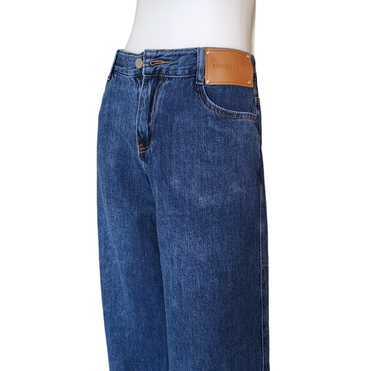 Jeans334 กางเกงยีนส์ขายาวขากระบอกทรงบอย แฟชั่นนำเข้าเกรดพรีเมียม ผ้ายีนส์แท้เนื้อนุ่มน่าใส่ทรงสวยงานดี แมทช์กับอะไรก็เข้า