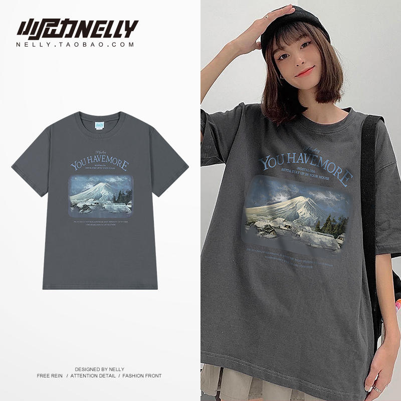 เสื้อยืดคอกลม ผู้ชาย เสื้อยืดผู้ชายเกาหลี เสื้อยืดเกาหลี แบรนด์ NELLY