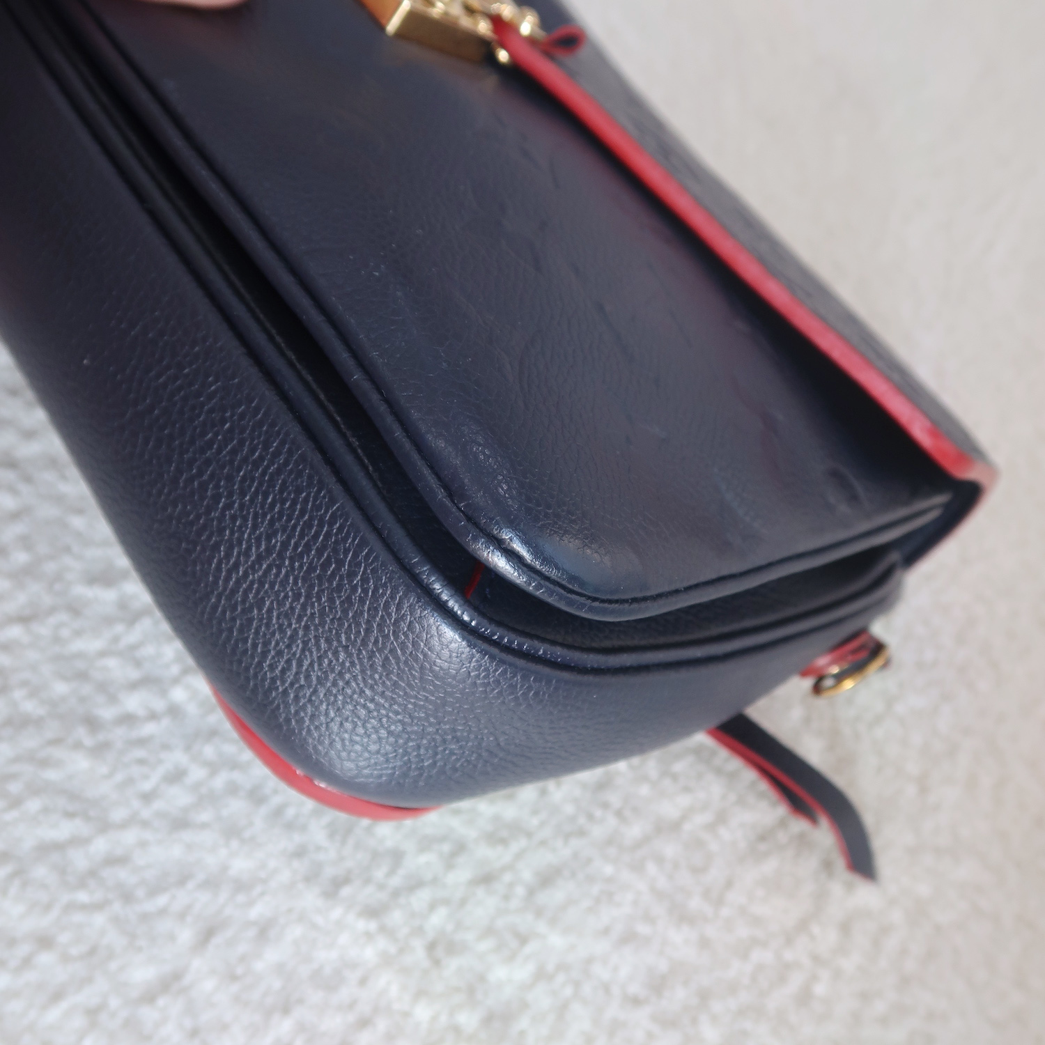 Louis Vuitton Blue Monogram Empreinte Metis Pochette