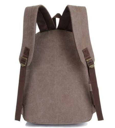 กระเป๋าเป้ กระเป๋าสะพายหลัง Backpack สไตล์ วินเทจ สีพื้น 6 สี แบบ คลาสสิค กระเป๋าเป้ ผู้หญิง ผู้ชาย ใช้ได้ ผ้าแคนวาส ซักทำความสะอาดได้ แบบสวย ราคาถูก 810059