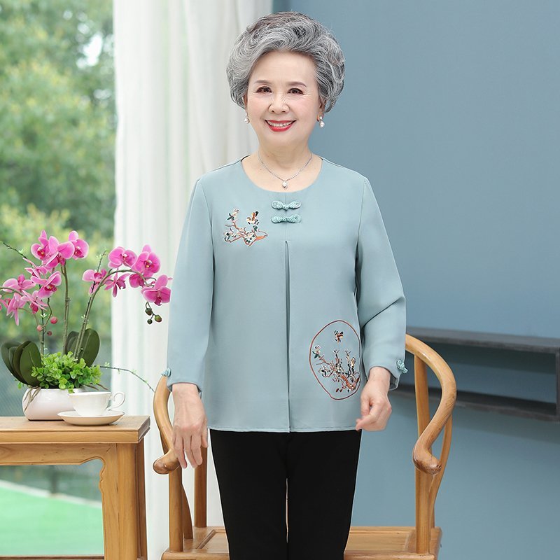 เสื้อคุณยาย เสื้อผู้วัยอายุ60-70ปี มีขนาด L-4XL(อกประมาณ35-45นิ้ว)