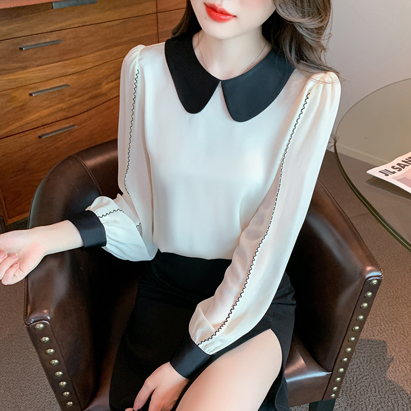 เสื้อเชิ้ตผู้หญิงแขนยาว เสื้อเชิ้ตผู้หญิงใส่ทํางาน 390 บาทต่อชิ้น ฟรีค่าจัดส่ง