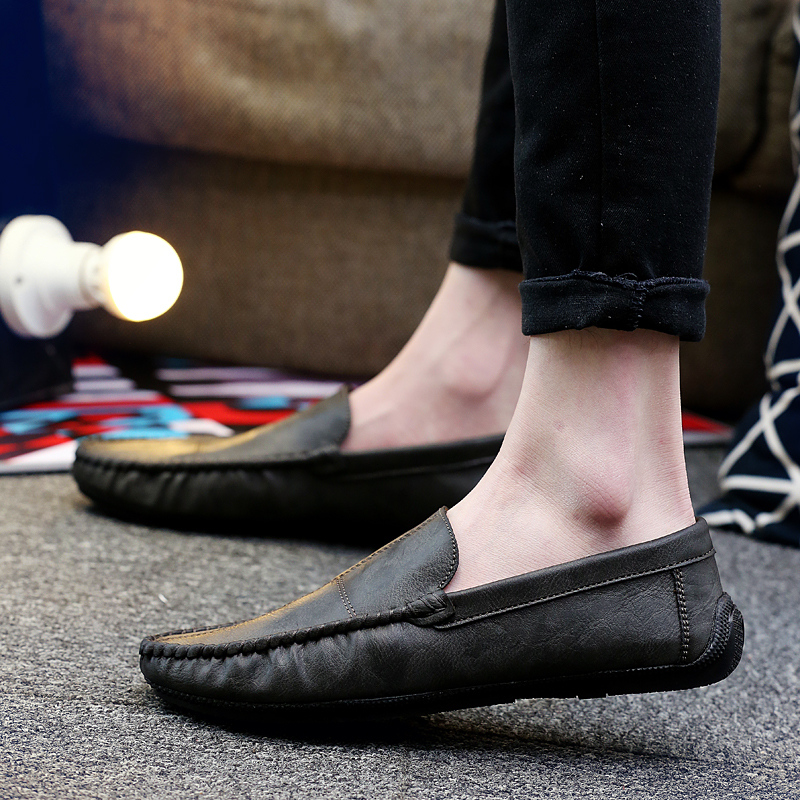 รองเท้าโลฟเฟอร์ชาย รองเท้าผู้ชาย รองเท้าแฟชั่นชาย รองเท้าหนังผู้ชาย Men Loafer Slip-On Shoes