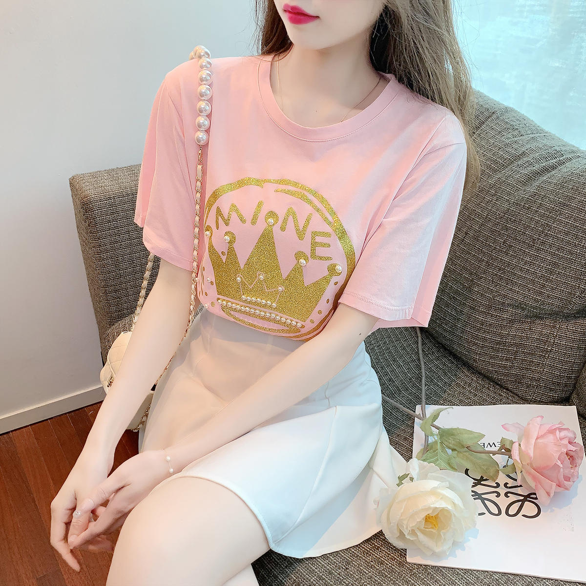 เสื้อยืดวัยรุ่นน่ารักๆ เสื้อวัยรุ่นแขนสั้น เสื้อผ้าวัยรุ่นเกาหลี แบรนด์ Wiyike