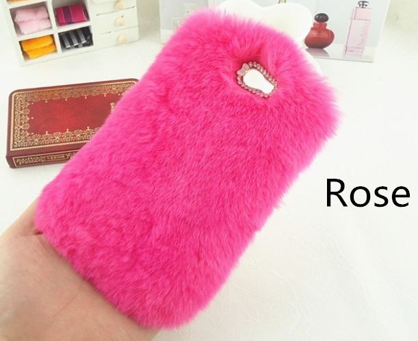 เคส Samsung galaxy note 3 n9000 เคสขนเฟอร์ ขนกระต่ายแท้ ขนนุ่มสุด ๆ สีชมพู ดอกกุหลาบ 10120_6