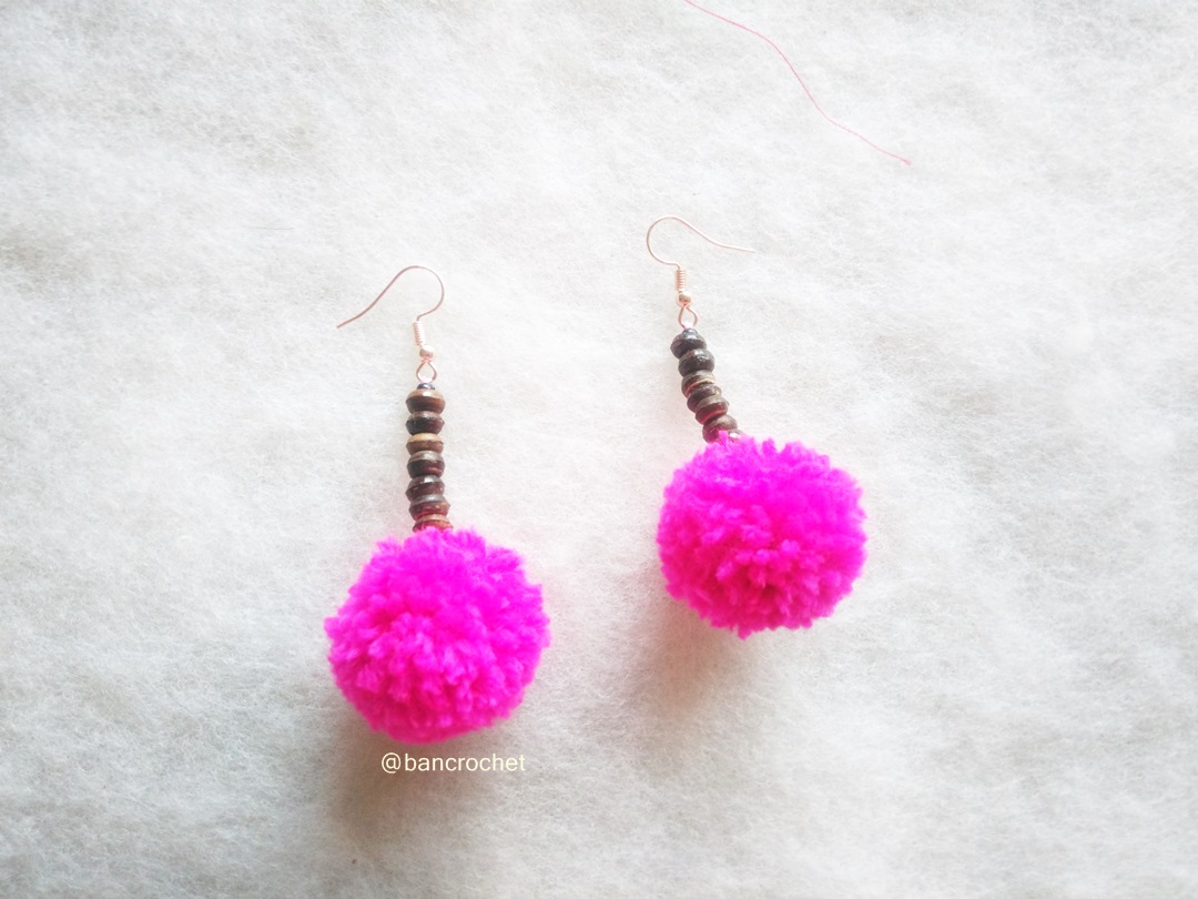 ต่างหูถักโครเชต์ crochet earrings