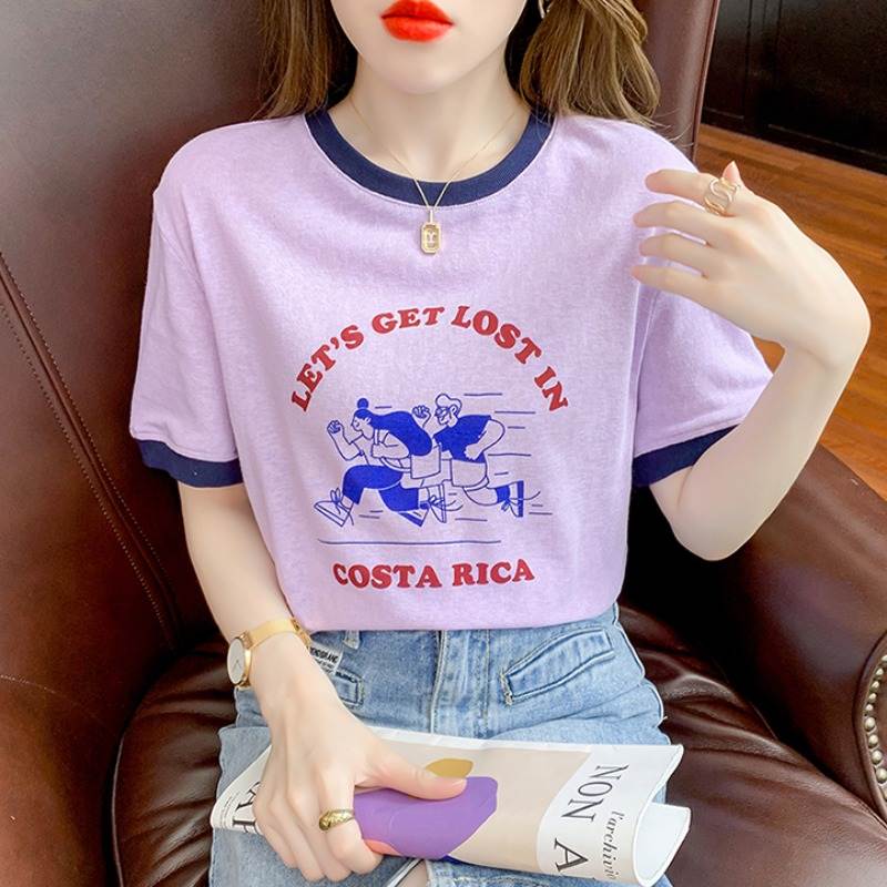 เสื้อยืดวัยรุ่นน่ารักๆ เสื้อวัยรุ่นแขนสั้น เสื้อผ้าวัยรุ่นเกาหลี แบรนด์ Wiyike