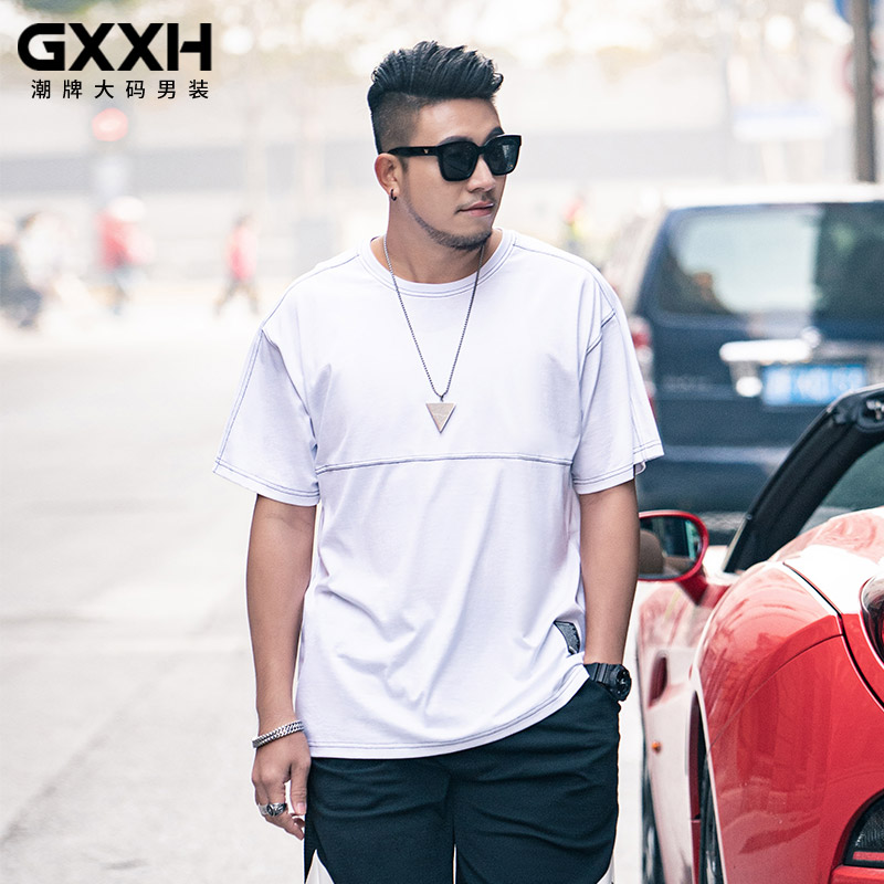 เสื้อยืดผู้ชายอ้วน S-5XL(อกเสื้อ39-51นิ้ว)