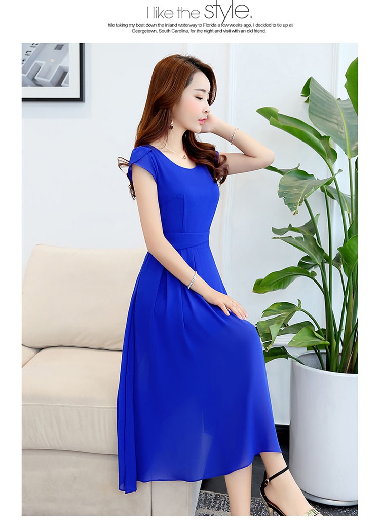 Dress4541 ชุดเดรสยาวทรงสวย ช่วงเอวเข้ารูป ซิปข้างใส่ง่าย มีซับในอย่างดี งานเนี้ยบคัตติ้งดีงาม ทรงเป๊ะผ้าเกรดพรีเมียมดูสวยแพง ใส่ได้ทุกโอกาส มี 2 สี น้ำเงิน, ดำ