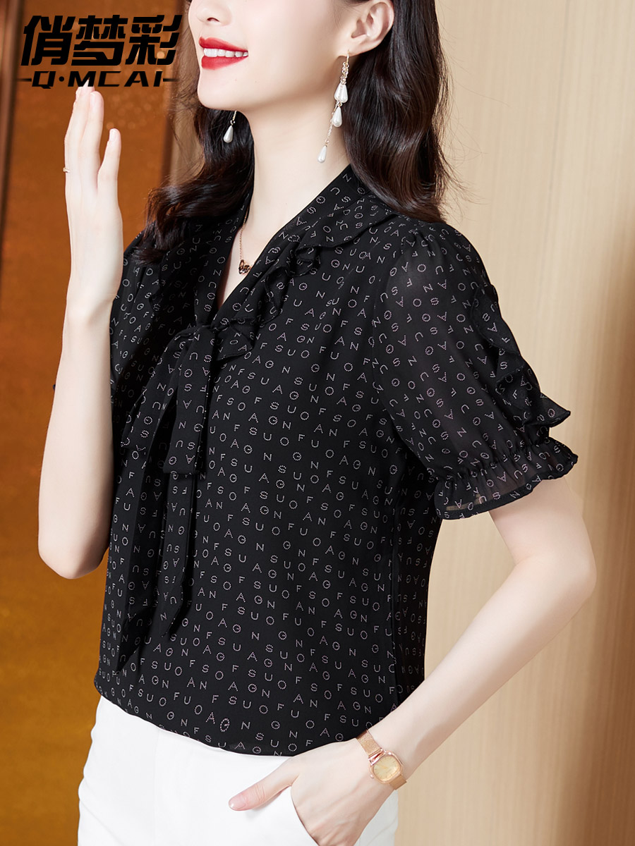 เสื้อชีฟอง เสื้อแฟชั่นสุภาพสตรีวัยผู้ใหญ่ มีไซต์ อก34นิ้ว-43นิ้ว