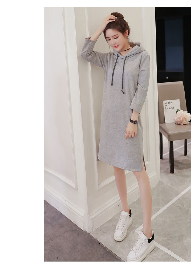 Dress4575 เดรสฮู้ดไซส์ใหญ่/เดรสฮู้ดตัวยาวทรงโอเวอร์ไซส์ ผ้าคอตตอนกำมะหยี่เนื้อดีนุ่มใส่สบายยืดหยุ่นสูง งานสวยใส่ง่ายน่ารักมาก มีติดตู้ไว้ใส่ได้เรื่อยๆ