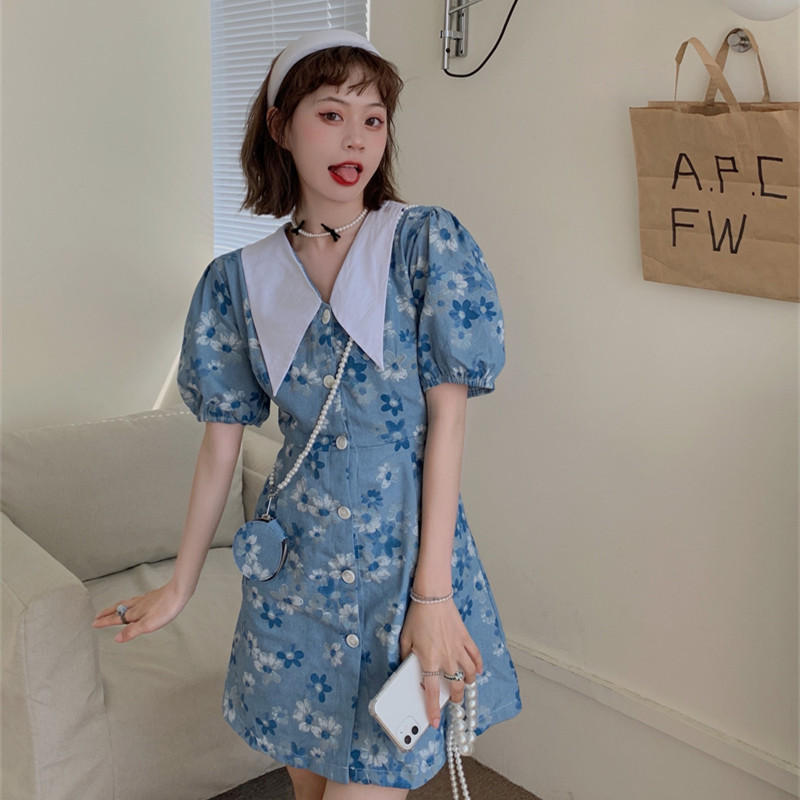 เดรสวัยรุ่น-เดรสคนอ้วนวัยรุ่น L-4XL(อก38-46 นิ้ว)