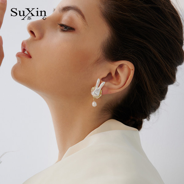 ตุ้มหู ต่างหู ต่างหูผู้หญิง By SuXin