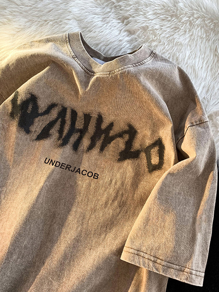 เสื้อยืดผู้ชายอ้วน S-5XL(อกเสื้อ39-51นิ้ว)