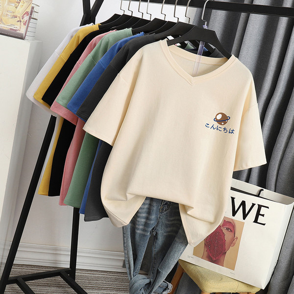 เสื้อโอเวอร์ไซส์เกาหลี เสื้อยืดพลัสไซส์ เสื้อยืดคนอ้วน เสื้อยืดโอเวอร์ไซส์ผู้หญิง