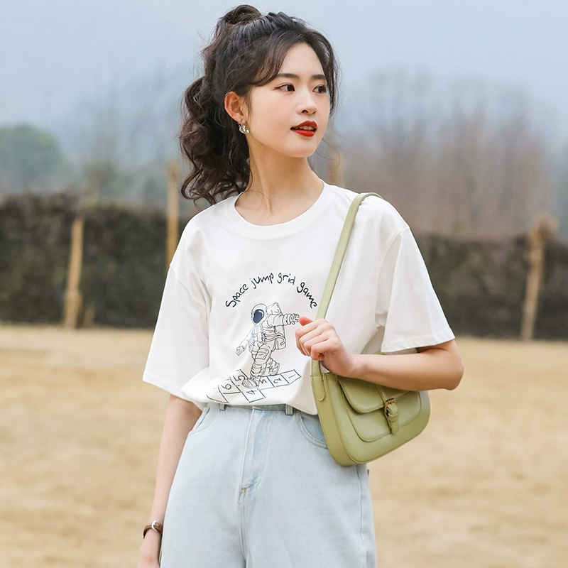 เสื้อผ้าวัยรุ่นเกาหลี เสื้อยืดวัยรุ่นผู้หญิง มีขนาด S M L XL