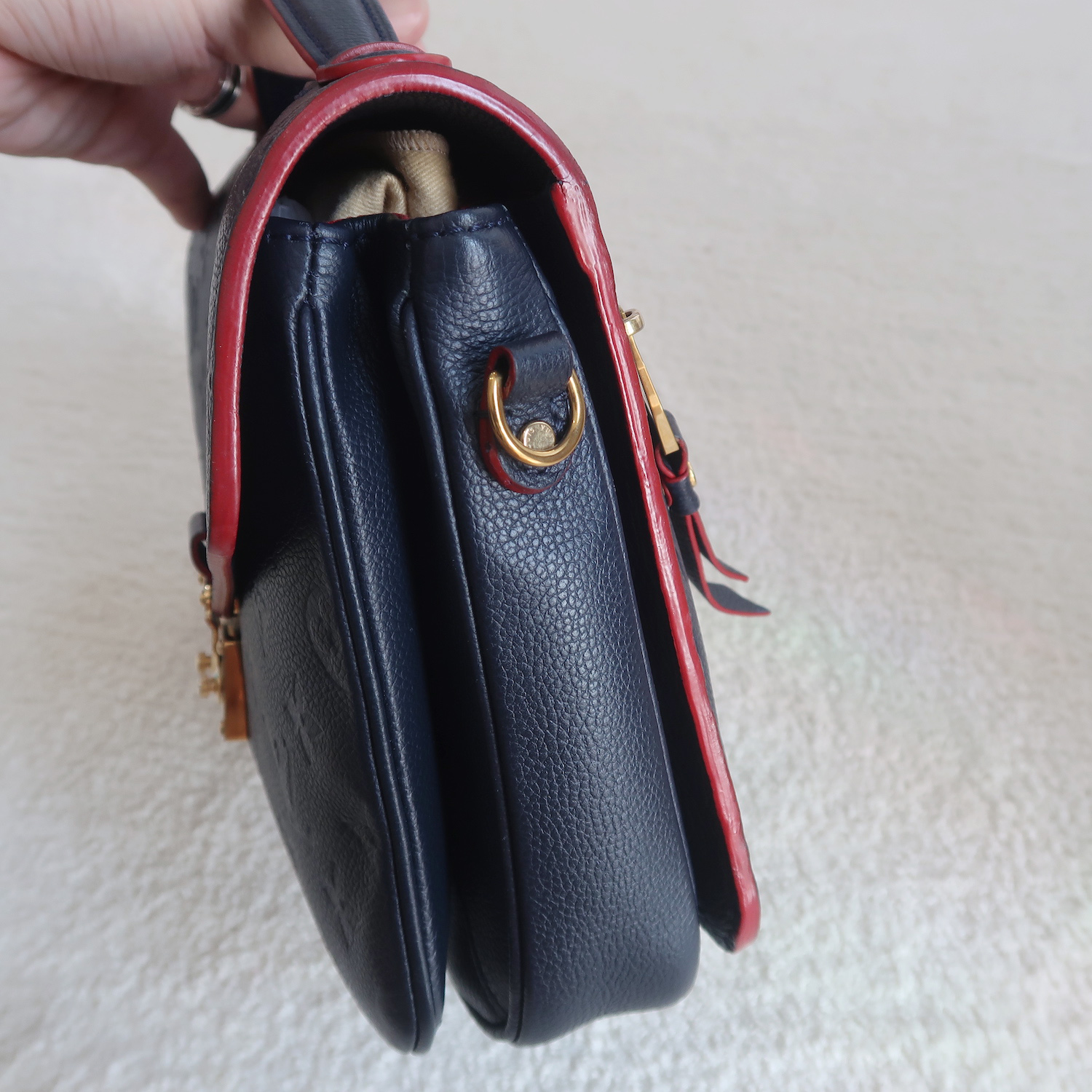 Louis Vuitton Blue Monogram Empreinte Metis Pochette