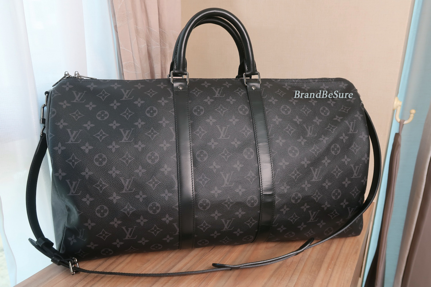 Louis Vuitton Monogram Eclipse Keepall 55 (2019)