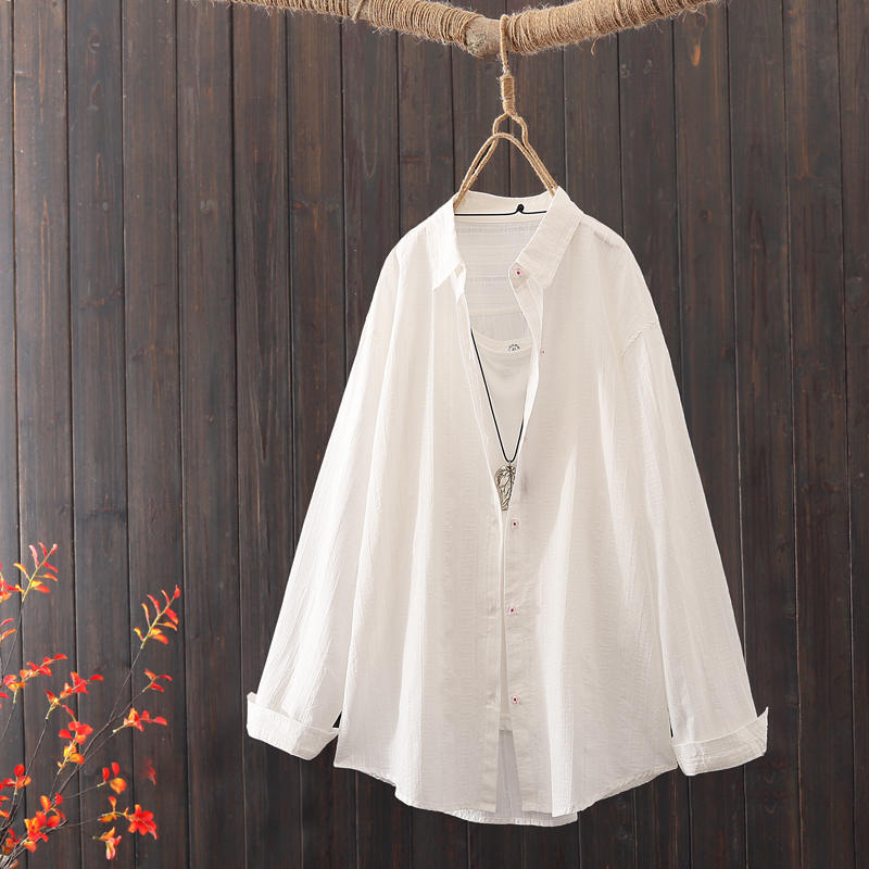 แบบเสื้อสวยๆ เสื้อผ้าฝ้ายลินิน เสื้อเชิ้ตผ้าลินิน