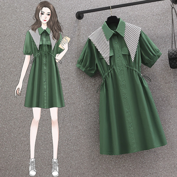 เดรสคนอ้วน เดรสสาวอวบ ชุดเดรสคนอ้วนวัยรุ่น BY PLUS SIZE Girl
