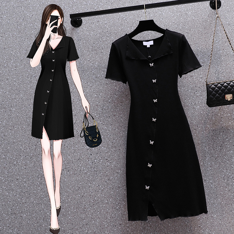 เดรสแขนสั้น มีไซส์ L-4XLอก 38-47 นิ้ว ใส่ได้ทั้งสาวหุ่นดีน่ารักจนถึงสาวอวบพลัสไซส์ จัดส่งฟรี! ทักแชทสั่งซื้อ