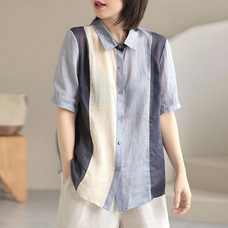 เสื้อลินิน เสื้อผ้าฝ้ายลินิน เสื้อเชิ้ตผ้าลินิน BY Zimo