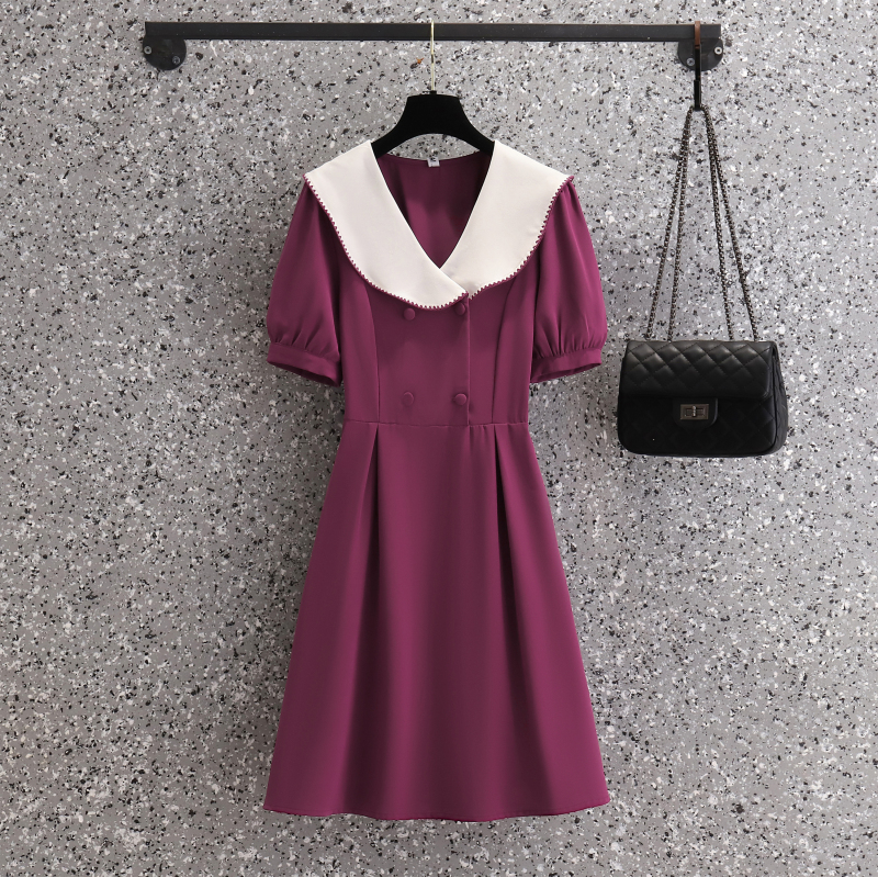 เดรสคนอ้วน เดรสสาวอวบ ชุดเดรสคนอ้วนวัยรุ่น BY PLUS SIZE Girl