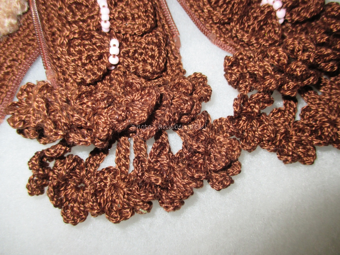 ที่หุ้มหูกระเป๋า ด้าย DMC สีน้ำตาลเข้ม 898