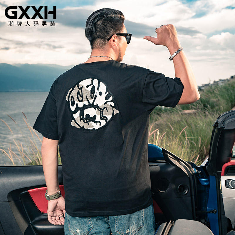 เสื้อยืดผู้ชายอ้วน S-5XL(อกเสื้อ39-51นิ้ว)