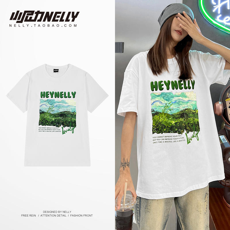 เสื้อยืดคอกลม ผู้ชาย เสื้อยืดผู้ชายเกาหลี เสื้อยืดเกาหลี แบรนด์ NELLY