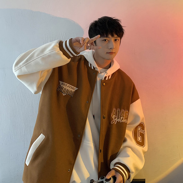 เสื้อแจ็คเก็ตเบสบอล เสื้อคลุม เสื้อแขนยาวสไตล์เกาหลี