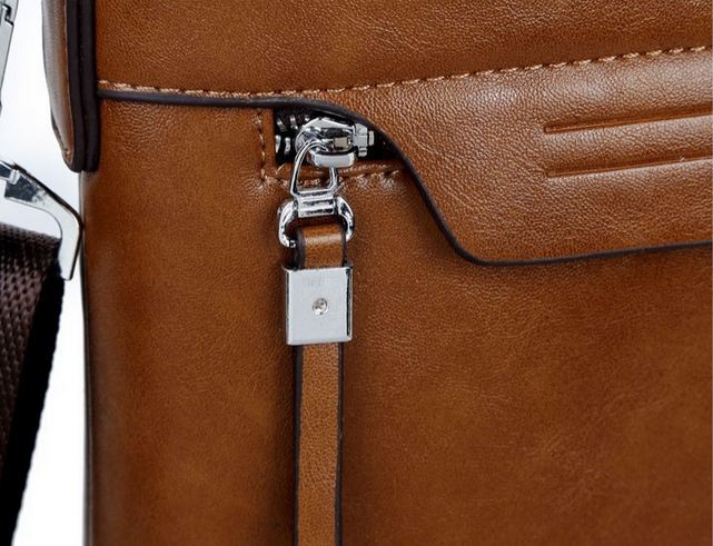 กระเป๋าถือผู้ชาย Polo หนัง Pu ขัดมัน กันน้ำ ทนทานต่อการใช้งาน ดีไซน์สวย สีน้ำตาลแดง และ น้ำตาลอ่อน กระเป๋าใส่เอกสาร ใส่ Notebook ได้ หูสายหนัง 412835