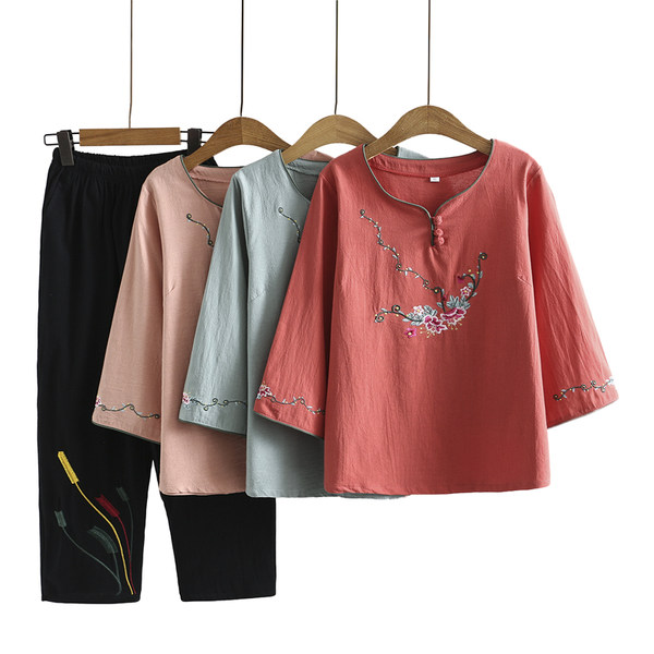 เสื้อลินินสไตล์ผู้ใหญ่ เสื้อคุณแม่ เสื้อผู้ใหญ่ แบรนด์ LININ
