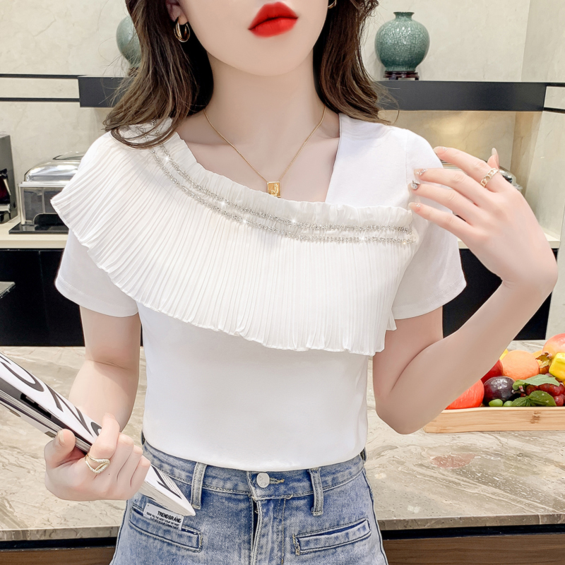 เสื้อผ้าวัยรุ่นเกาหลี เสื้อยืดวัยรุ่นผู้หญิง มีขนาด S M L XL