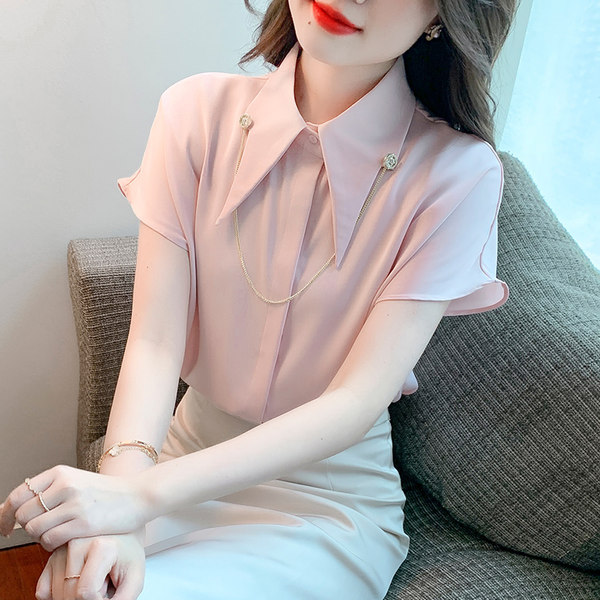 เสื้อลูกไม้ แขนสั้น