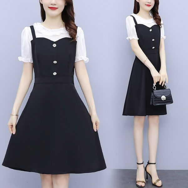 เดรสคนอ้วน เดรสสาวอวบ ชุดเดรสคนอ้วนวัยรุ่น BY PLUS SIZE Girl