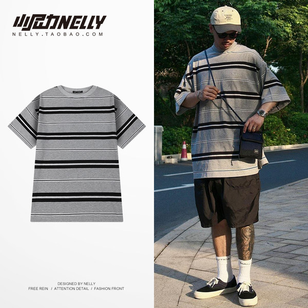 เสื้อยืดคอกลม ผู้ชาย เสื้อยืดผู้ชายเกาหลี เสื้อยืดเกาหลี แบรนด์ NELLY