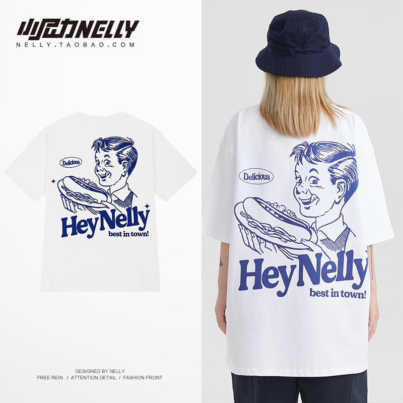 เสื้อยืดคอกลม ผู้ชาย เสื้อยืดผู้ชายเกาหลี เสื้อยืดเกาหลี แบรนด์ NELLY