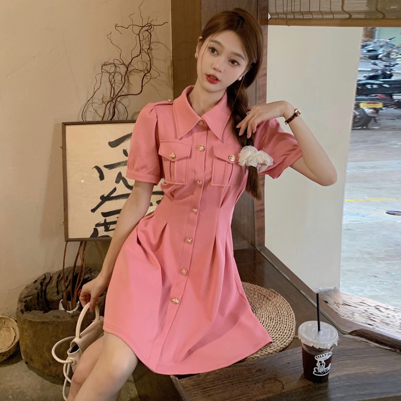เดรสแขนสั้น มีไซส์ L-4XLอก 38-47 นิ้ว ใส่ได้ทั้งสาวหุ่นดีน่ารักจนถึงสาวอวบพลัสไซส์ จัดส่งฟรี! ทักแชทสั่งซื้อ