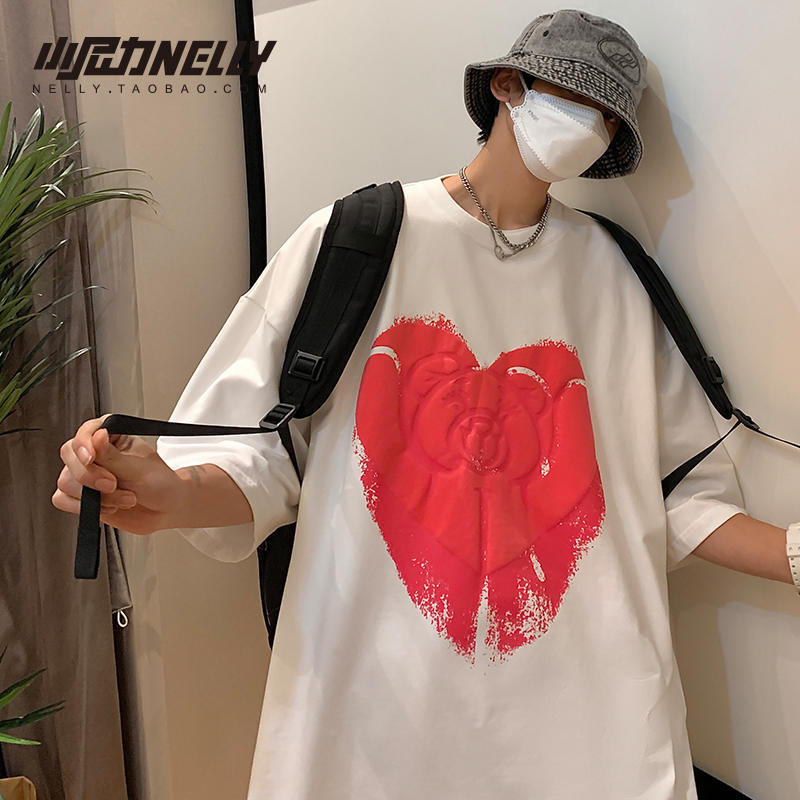 เสื้อยืดคอกลม ผู้ชาย เสื้อยืดผู้ชายเกาหลี เสื้อยืดเกาหลี แบรนด์ NELLY