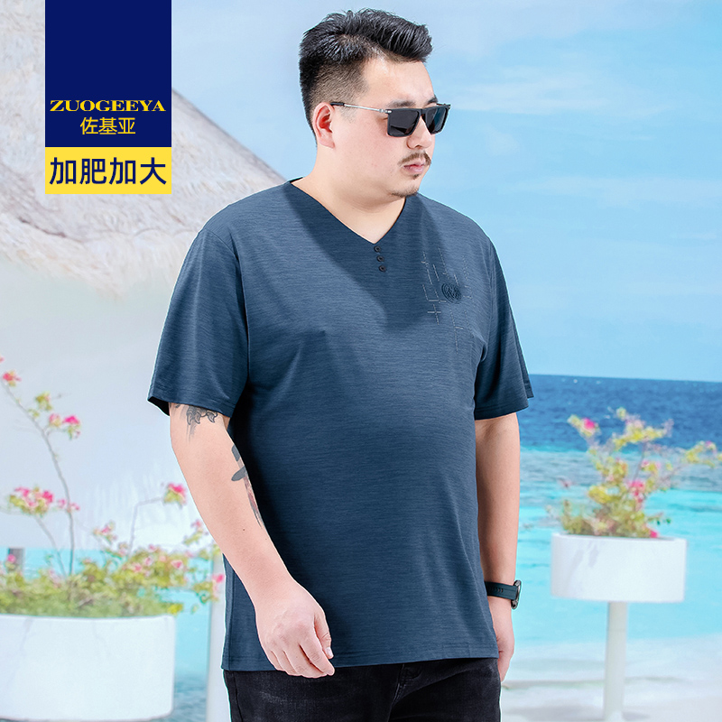 เสื้อยืดผู้ชายอ้วน XL-8XL น้ำหนักผู้สวม 60-150 กิโลกรัม