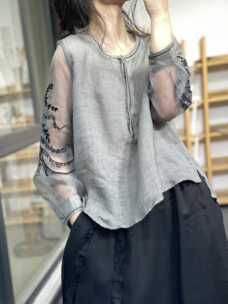 เสื้อลินินไซส์ใหญ่ เสื้อผ้าไซส์ใหญ่ เสื้อผ้าสาวอวบสวยๆ พลัสไซส์ ไซต์อก 38-48 นิ้ว