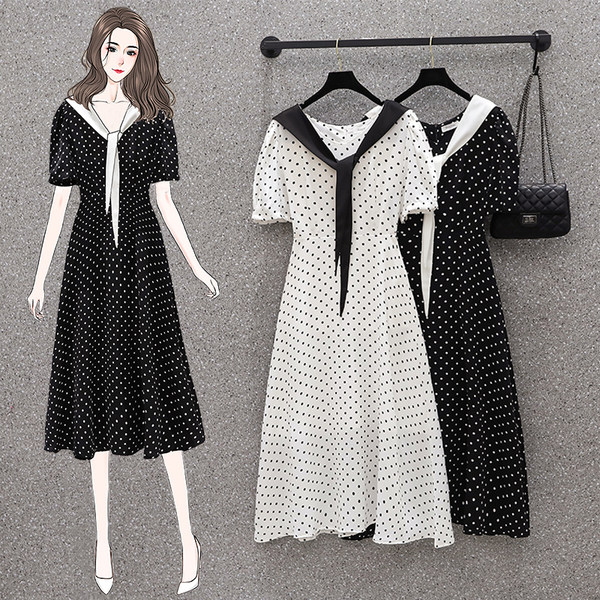 เดรสคนอ้วน เดรสสาวอวบ ชุดเดรสคนอ้วนวัยรุ่น BY PLUS SIZE Girl
