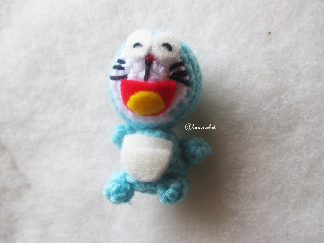 พวงกุญแจโดเรม่อนถัก doraemon amigurumi crochet