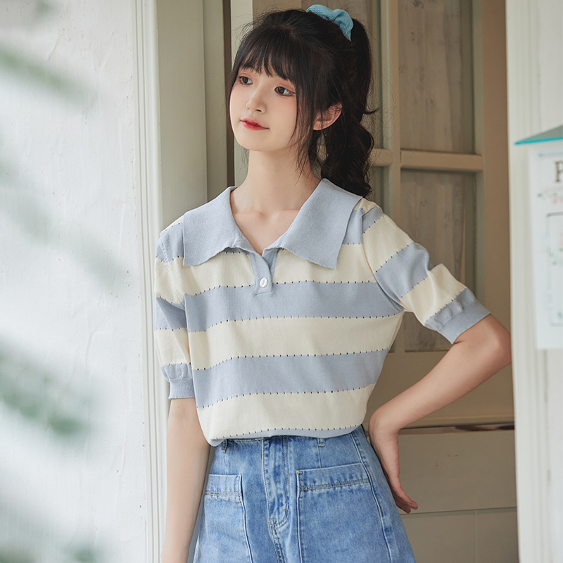 เสื้อผ้าวัยรุ่นเกาหลี เสื้อยืดวัยรุ่นผู้หญิง มีขนาด S M L XL